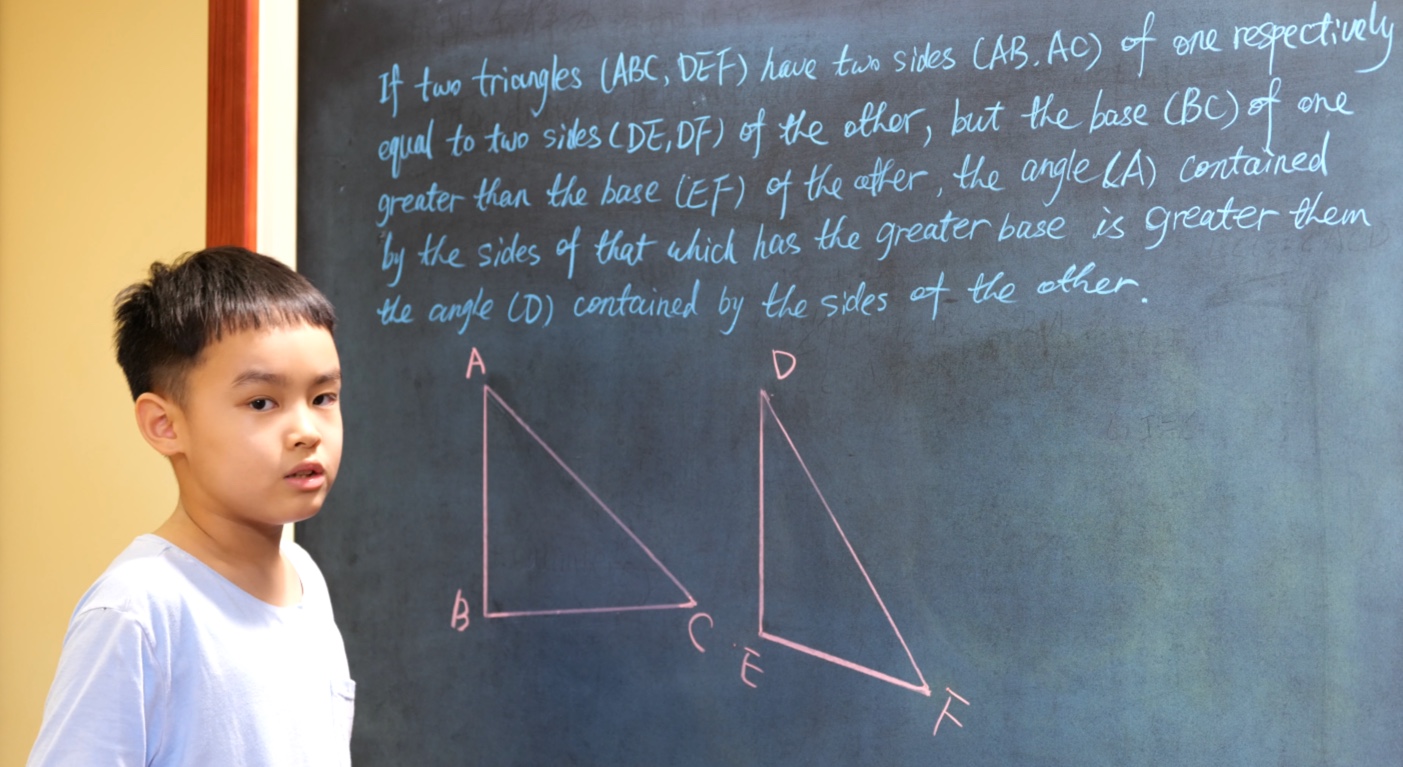 Euclid Book I PROP. XXV. -- THEOREM.