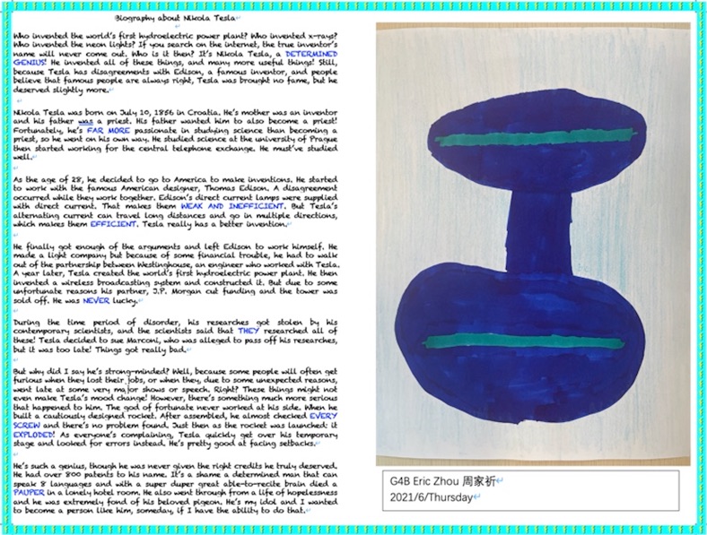 Biography about Nikola Tesla (G4)